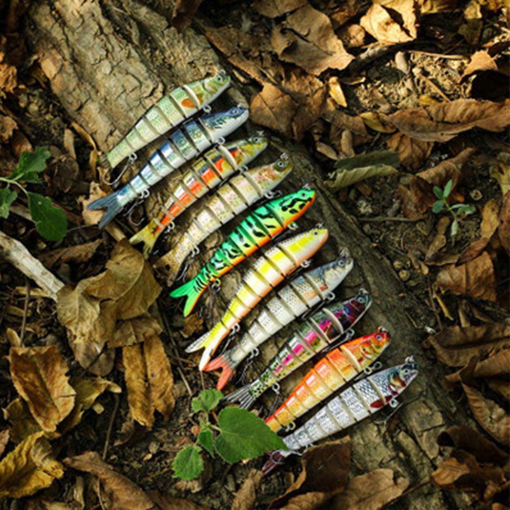 MAG 1 Mồi Câu Cá 7 Khúc Có Mắt Sống Động