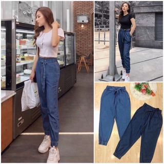 Bán Sỉ Quần jean giấy dài cạp chun VNXK siêu hịn