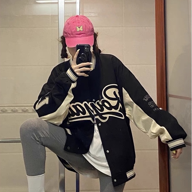 Áo khoác bomber áo bomber dáng vasity nam nữ royalty chất vải nỉ gió 2 lớp unisex MB016