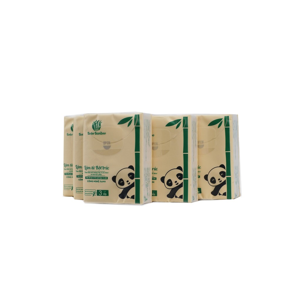 Giấy bỏ túi 01 gói tiện lợi BOBO BAMBOO Siêu Dai