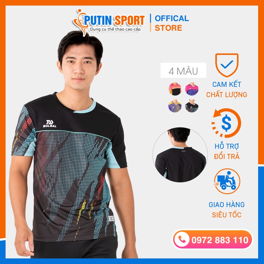 Áo Cầu Lông Nam Bulbal CỔ TRÒN kiểu dáng thời trang Áo thể thao nam chính hãng cao cấp - Putin Shop
