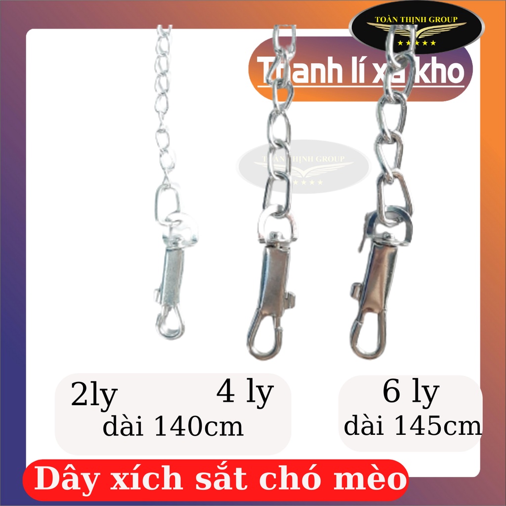 Dây Xích Chó Mèo Chất Liệu Sắt Đảm Bảo Chất Lượng, Chắc Chắn