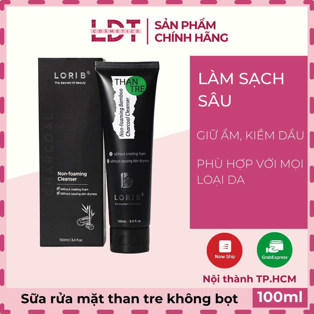 Sữa Rửa Mặt Than Tre Không Bọt LoriB 100ml | BigBuy360 - bigbuy360.vn