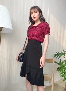 Chân váy đuôi cá tà lệch