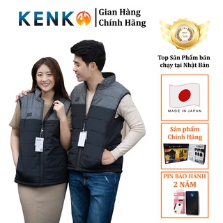Áo sưởi nhật bản kenko v03 chính hãng 9 vùng nhiệt lót nỉ siêu ấm bh pin 2 năm
