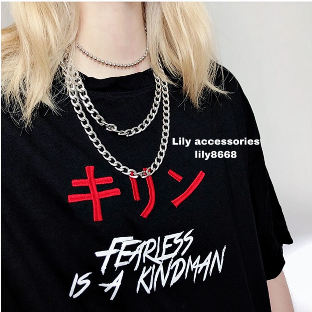 Chain Necklace dây chuyền vòng cổ titan dây xích không gỉ không đen siêu bền nam nữ phong cách hiphop unisex