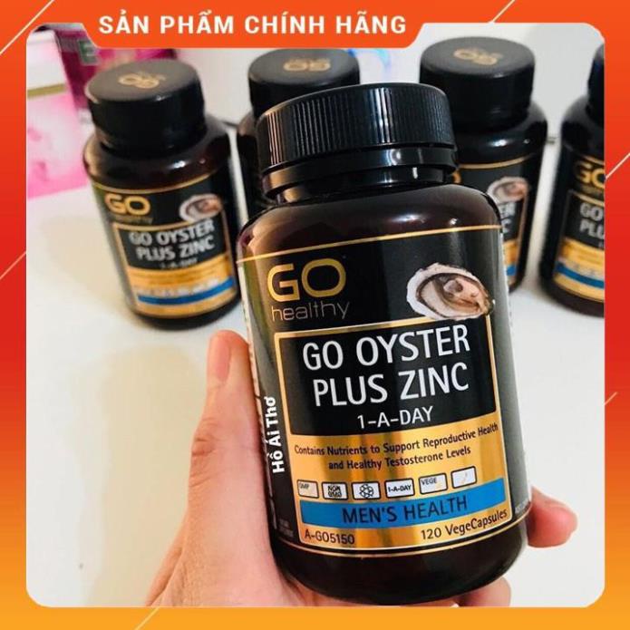 Tinh chất hàu Oyster plus ZinC tăng sinh lý nam (hàu Go) cải thiện sinh lý 120 viên