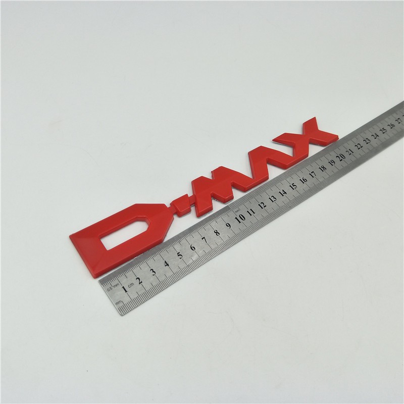 Miếng dán logo chữ Dmax kim loại dùng để trang trí xe hơi