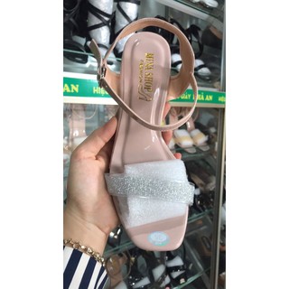 Giày 5p gót trong đính đá