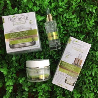 Combo kem và serum bielenda xanh lá cho da dầu mụn