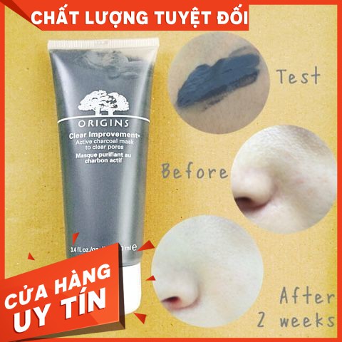 Baominhle -Origins Mặt Nạ Bùn Than Hoạt Tính Clear Improvement Active Charcoal Mask 100ml[tặng gibi] [baominh]