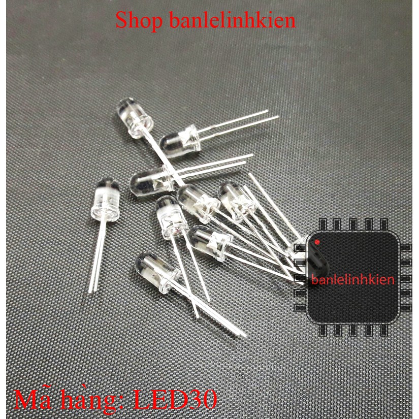 Led tròn siêu sáng đường kính 5mm các màu