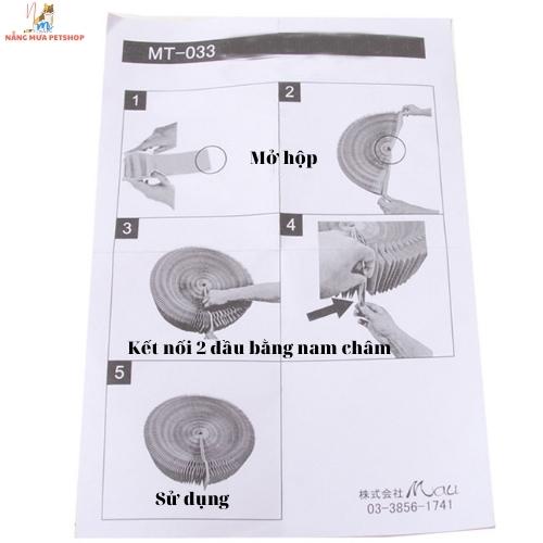 Bàn cào móng cho mèo, ma thuật thay đổi hình dạng, cào móng mèo_tặng xúc xích