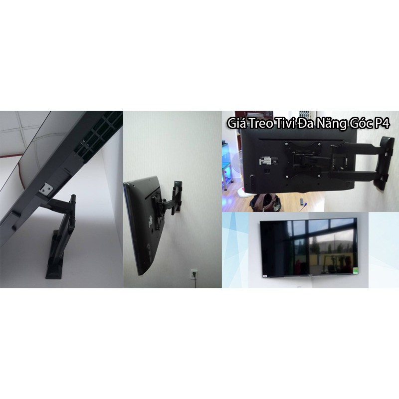 Khung tivi xoay 32-55 inch - khung treo tivi xoay cao câp-giá đỡ tivi xoay NB p4- Hàng chính hãng