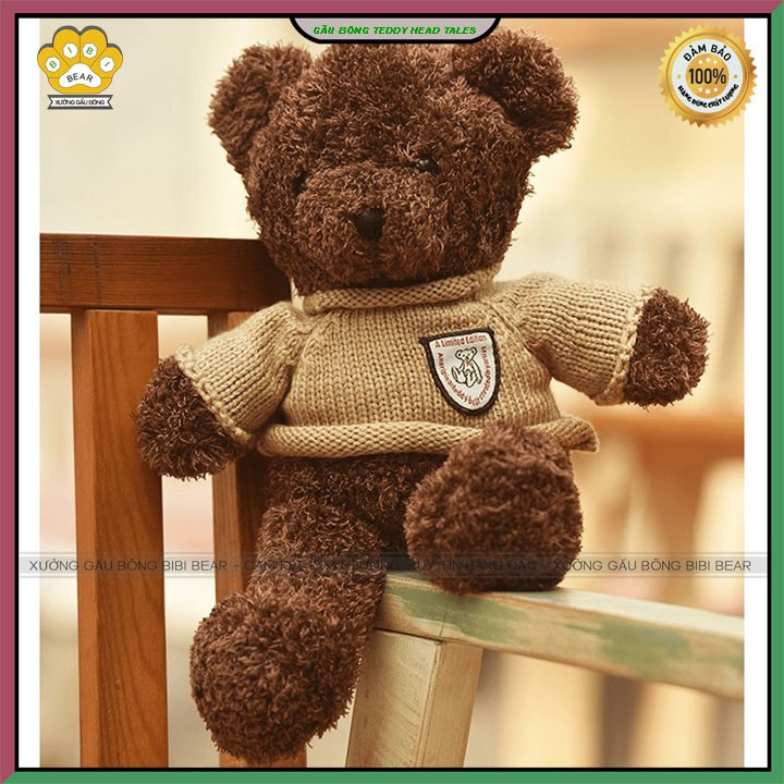 Gấu bông teddy head tales siêu đẹp bông gòn cao cấp size 40cm