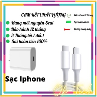 Bộ sạc nhanh Iphone, samsung, oppo, xiaomi Dây cáp sạc typeC lightning củ sạc nhanh 18W 20W