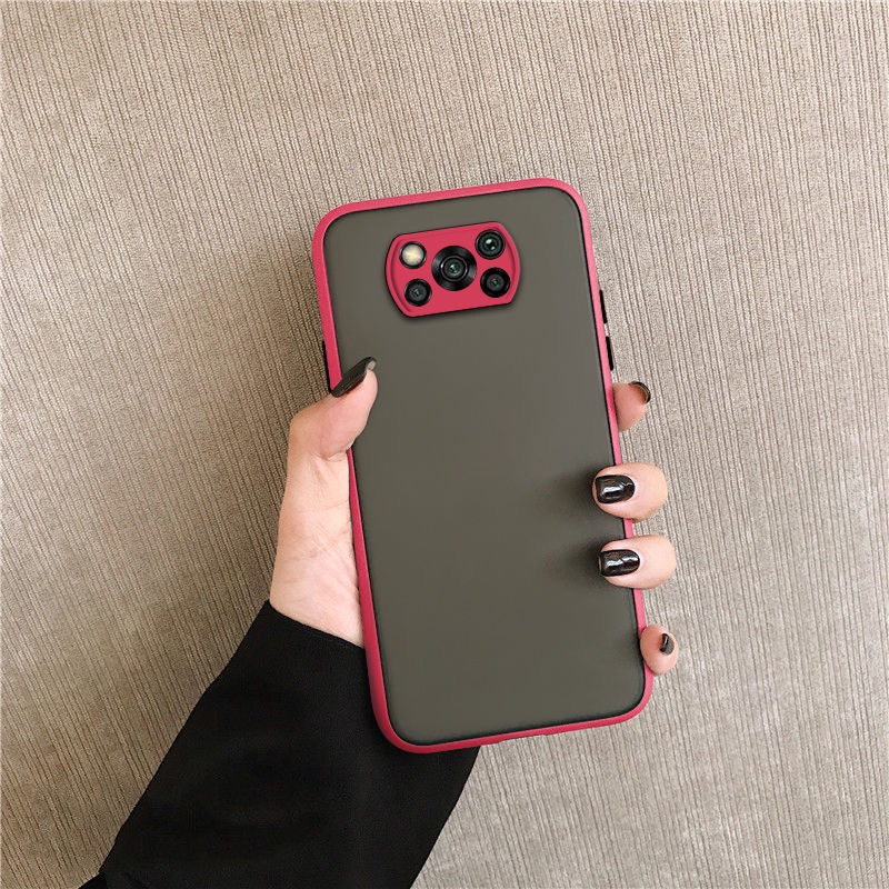 Ốp điện thoại mặt nhám chống sốc cho Xiaomi POCO C65 M5s C40 X3 NFC F3 F4 GT M4 Pro 5G