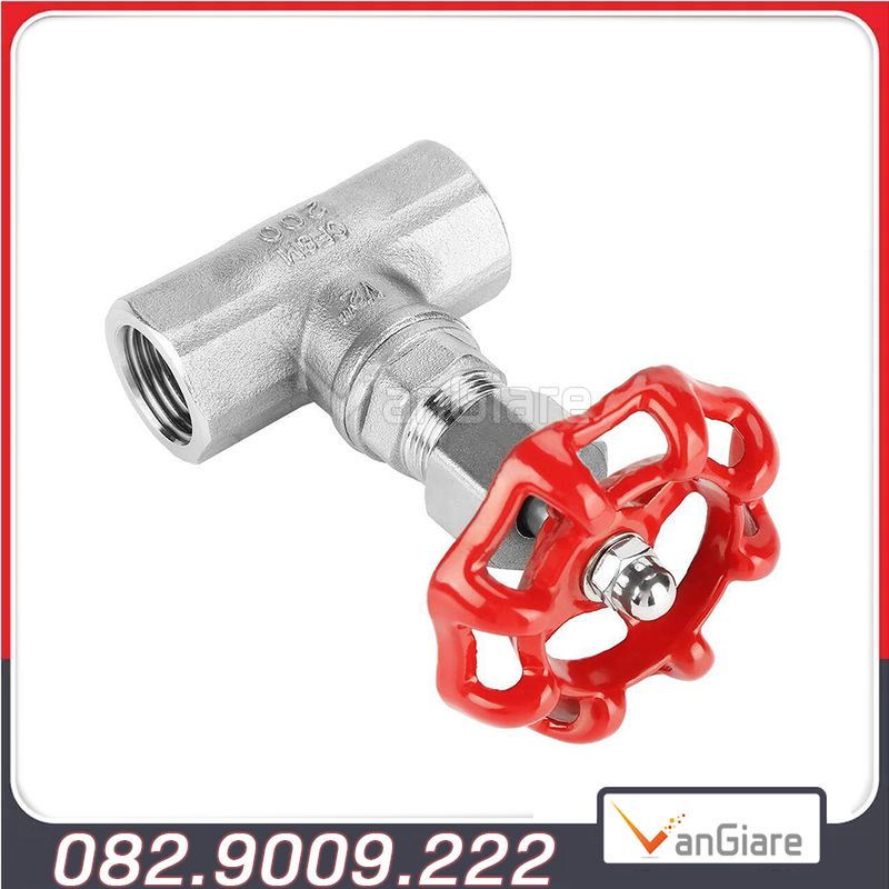 Van hơi inox 304 nối ren 21 27 34 - van cầu hơi inox 304
