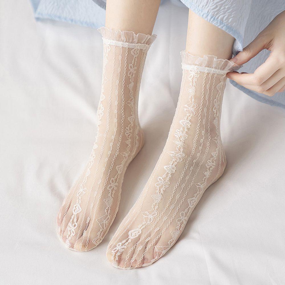 Vớ Ren Lưới Rỗng Phong Cách Lolita Nhật Bản Thời Trang Mùa Hè Cho Nữ