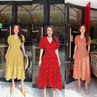 [SALE FOLLOW] Maxi Hoa Nhí 3 Màu