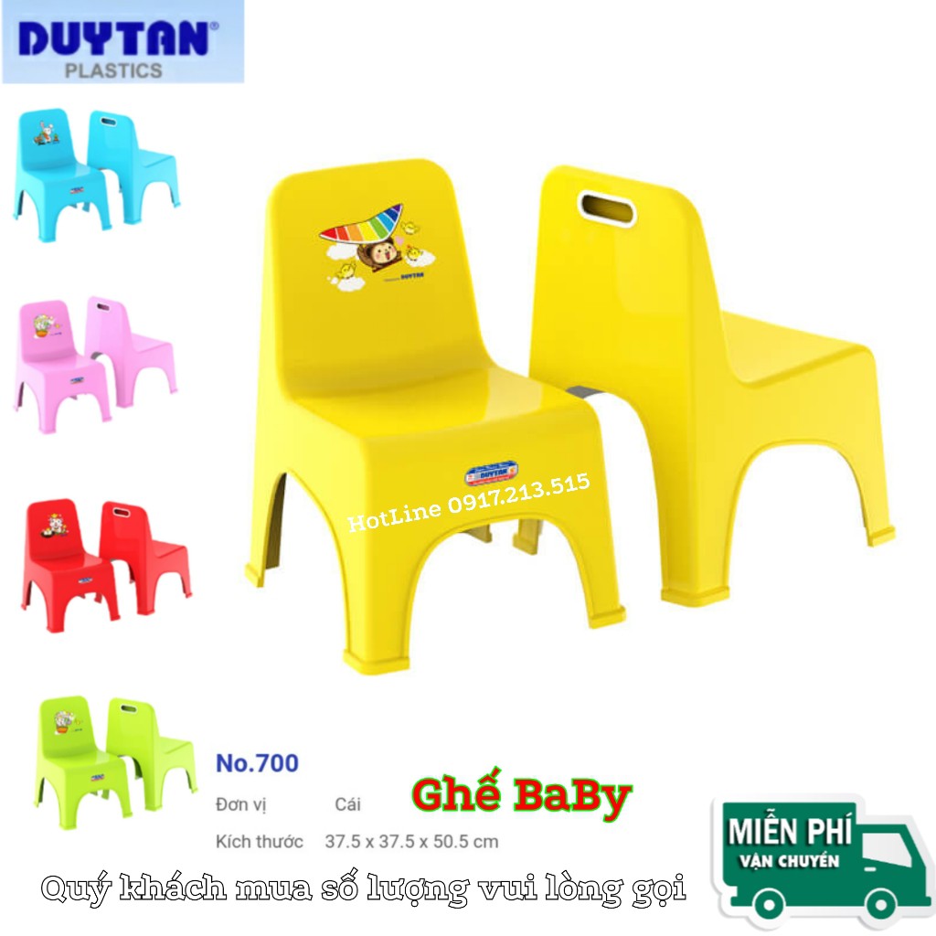 Ghế Nhựa Baby Duy Tân- KT 37.5 x 37.5 x 50.5 cm