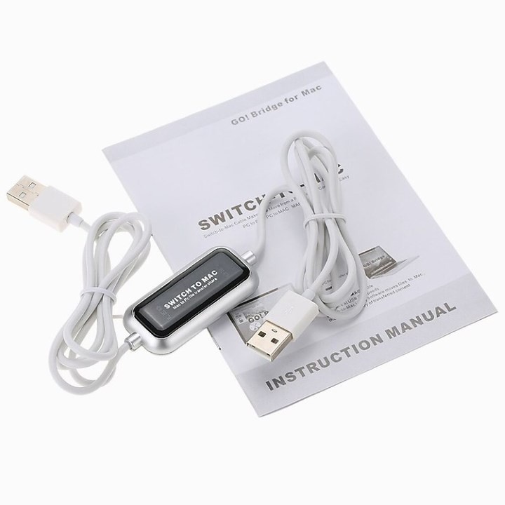 Cáp USB Thông Minh USB 2.0 Kết Nối Liên Kết Dữ Liệu trực tiếp Giữa MAC và PC Truyền Tập Tin 2 Máy Tính - Switch To MAC