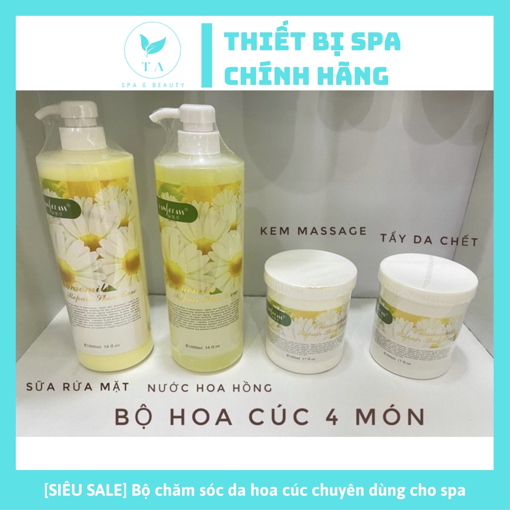 Bộ chăm sóc da hoa cúc chuyên dùng cho spa
