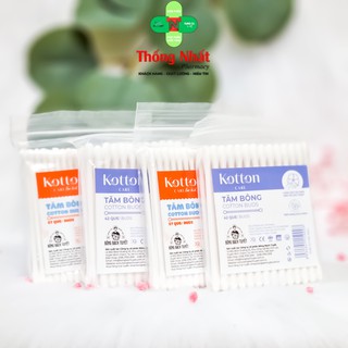 Tăm Bông Ngoáy Tai Cotton Bạch Tuyết Loại Tốt Đầu To, Nhỏ Cho Bé Sơ Sinh và Người Lớn