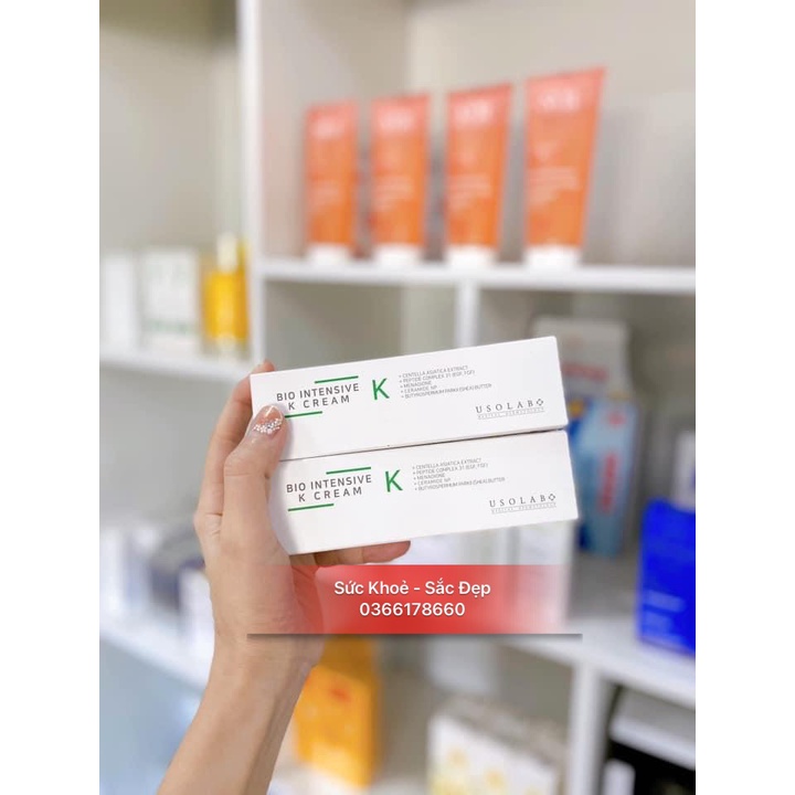 ( Hàng Nhập Khẩu ) Kem dưỡng da phục hồi Usolab Bio Intensive K Cream làm dịu cho da nhạy cảm 50ml