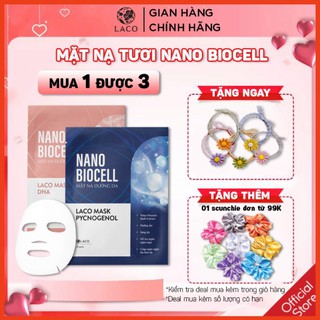 Combo mặt nạ tươi nano biocell laco - kèm quà tặng