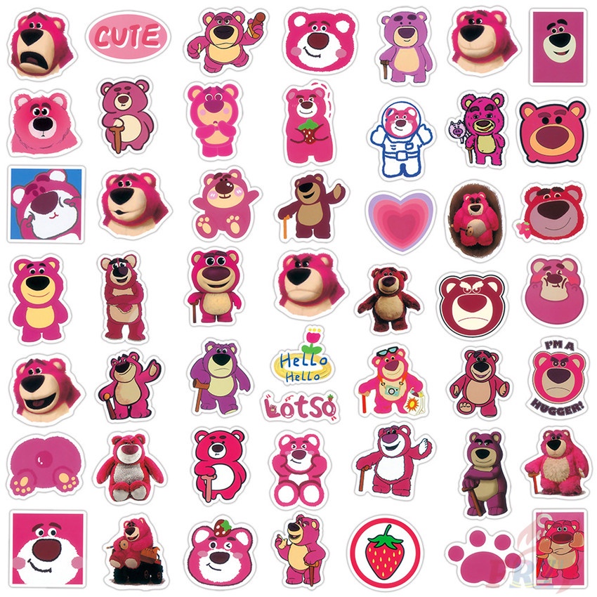 Bộ 50 Cái ☆ Hình Dán Lotso Series 02 ☆ Miếng Dán Chống Thấm Nước Họa Tiết Graffiti Thời Trang