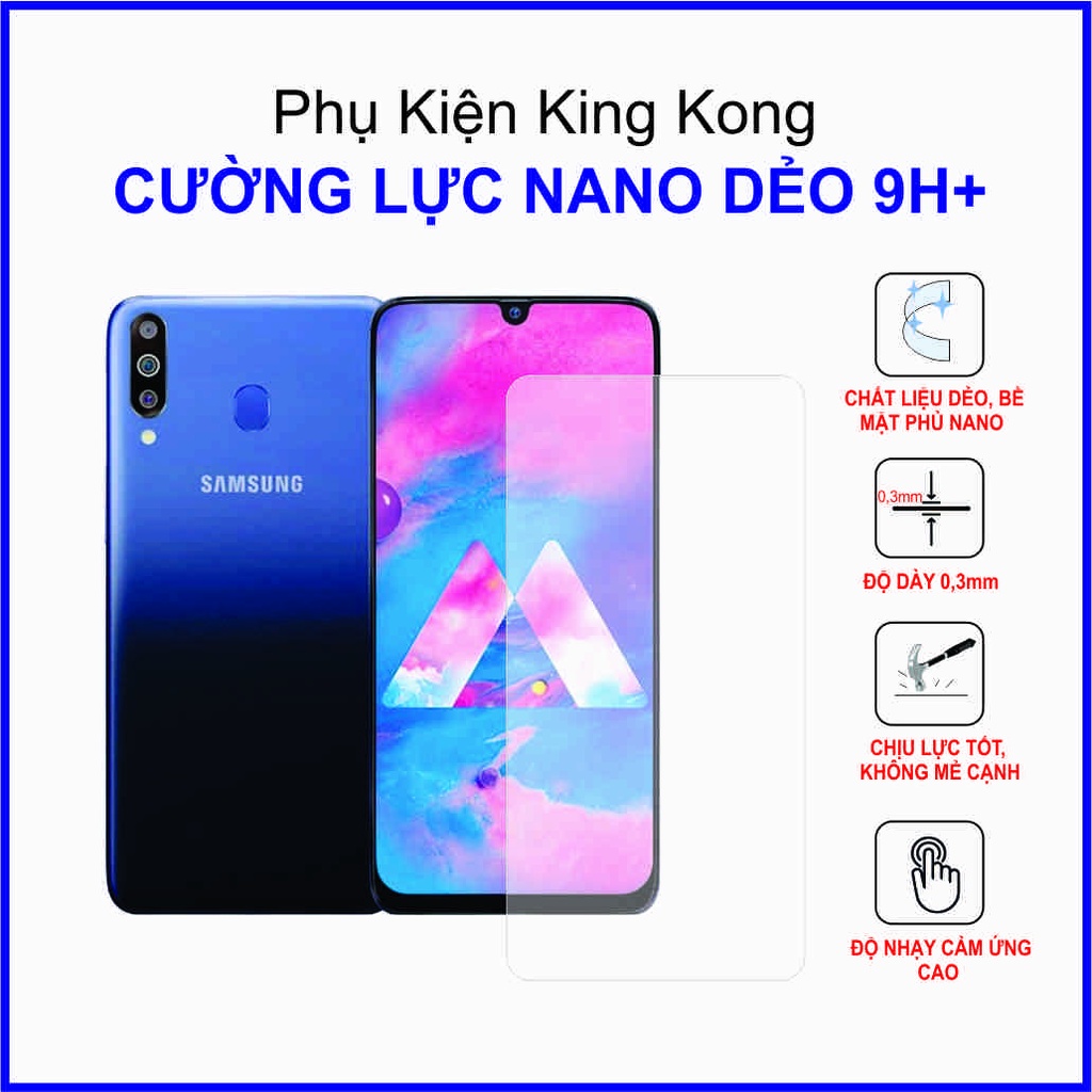 Dán cường lực Samsung A40s ,  cường lực nano dẻo 9H+