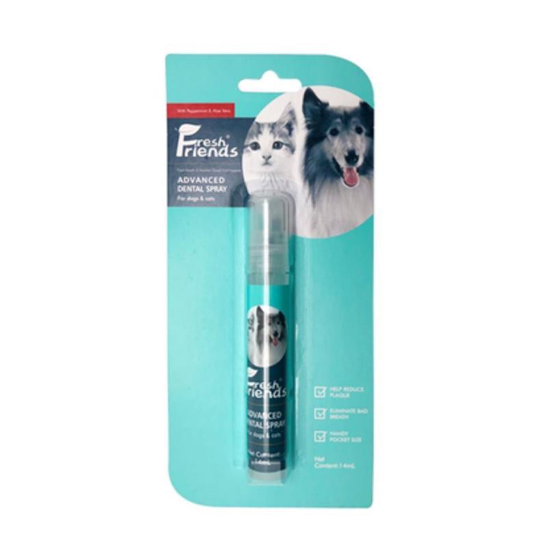 Xịt khử mùi kháng khuẩn cho thú cưng FRESH FRIENDS - khử mùi hôi miệng chó mèo