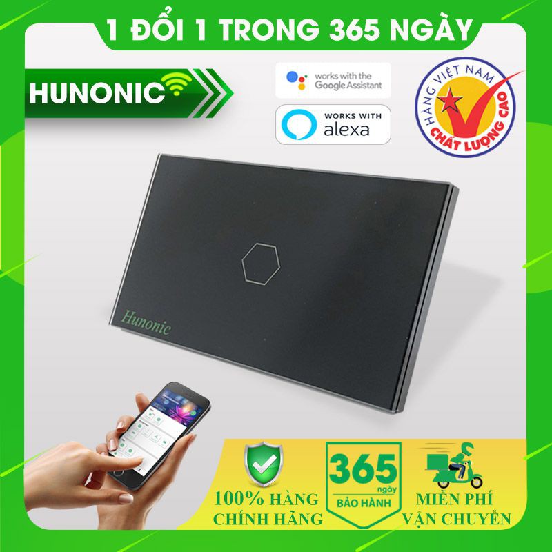 Công tắc Thông minh Hunonic Wifi 1 nút