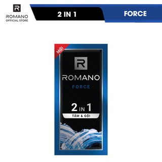 Set 50 gói dầu gội Romano 5g (Xanh lá - Xanh dương - Đỏ - đen - 5in1)
