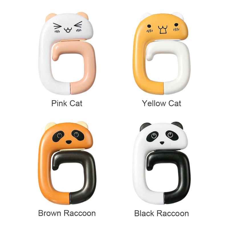 1 Móc Treo Túi Xách Đa Năng Hình Động Vật Hoạt Hình Dễ Thương