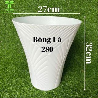 Chậu nhựa trồng cây bông lá 280 - chậu nhựa thái bình