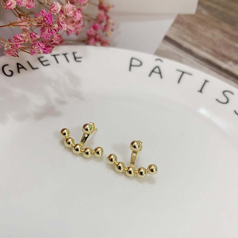 Bông Tai Hình Quạt VANES1 Bằng Hợp Kim Đơn Giản Thời Trang Phong Cách Hàn Quốc