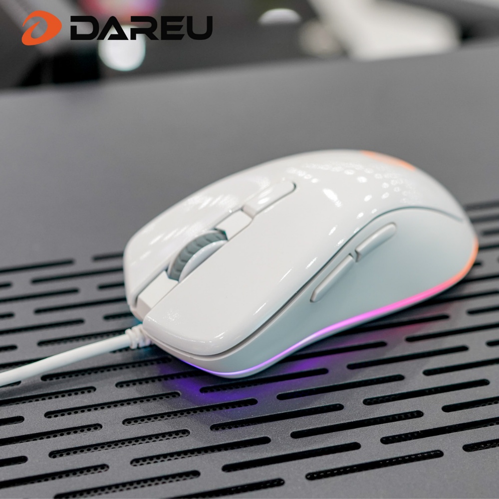 Chuột Gaming Có Dây Dareu EM908 RGB RGB Pink / White /Black - độ tương thích cao, dễ dàng ghép nối - Bảo Hành 24 Tháng