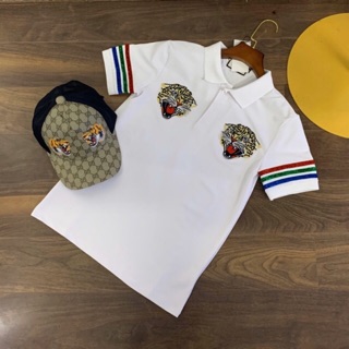 Áo Polo Gc báo thêu kim sa 2 bên cực đẹp - Áo thun nam cổ bẻ
