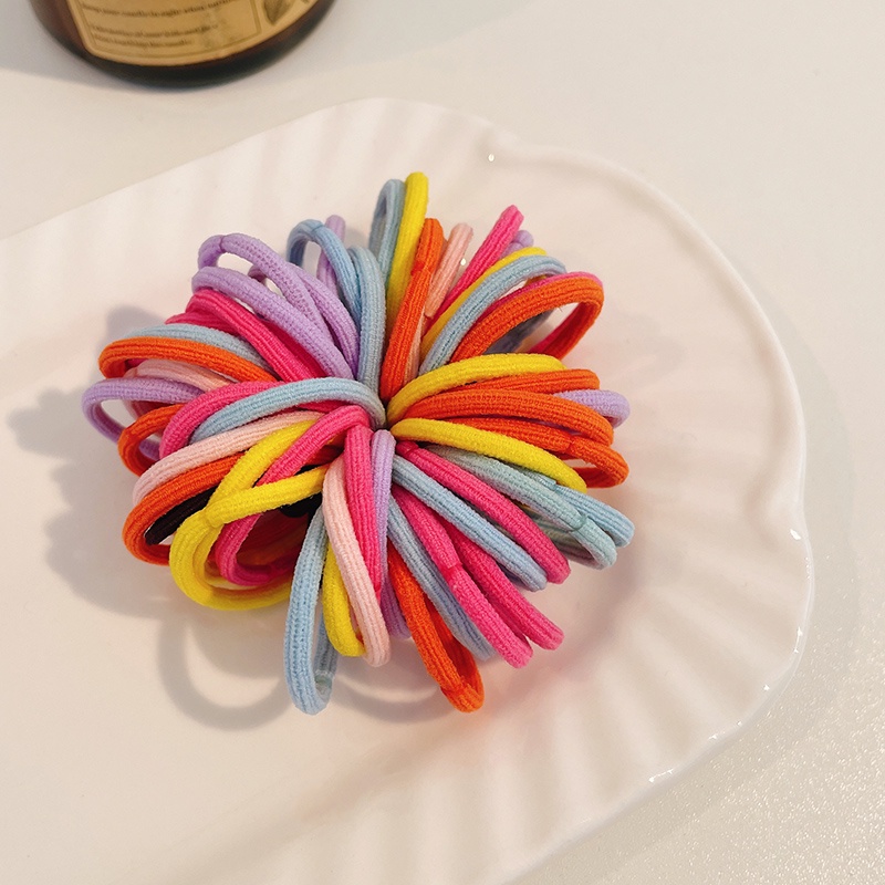 Set 50 Dây Buộc Tóc Co Giãn Cho Bé Gái