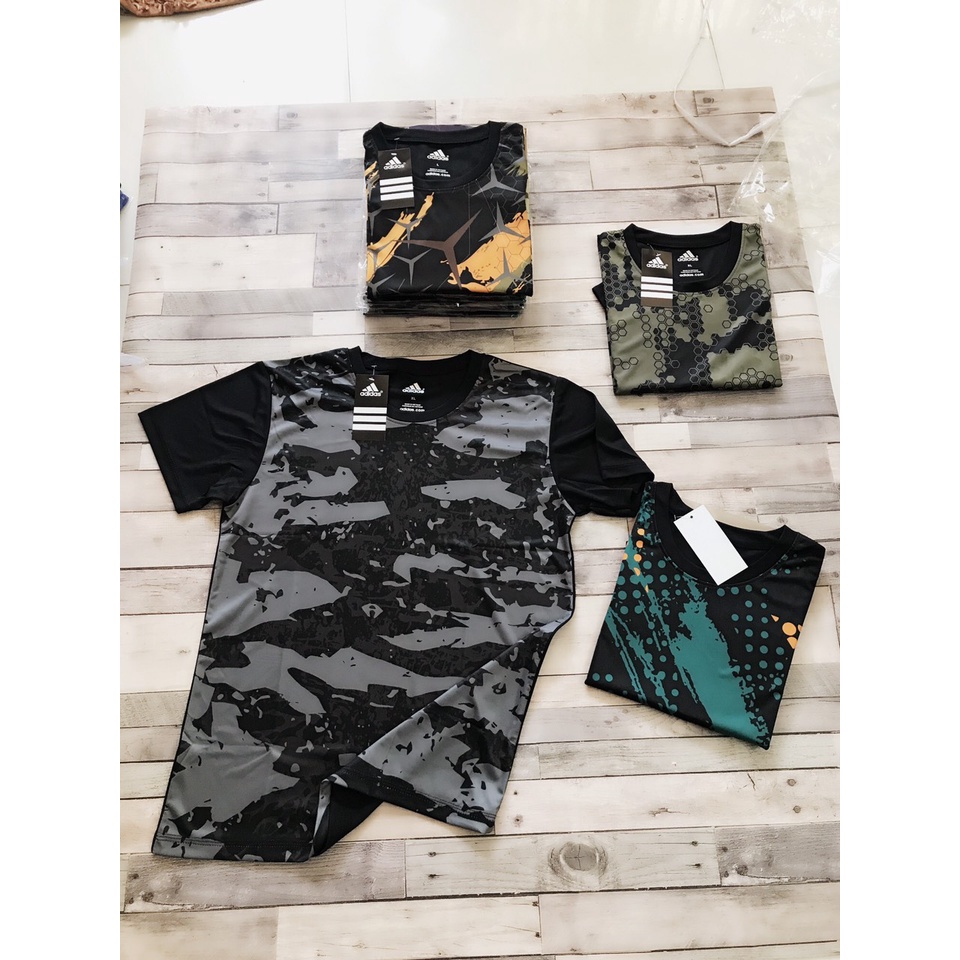 Áo Thun Nam,Áo Thun Lạnh Tập Gym Cổ Tròn Ngắn Tay Vải Thoáng Mát Co Giãn Chuẩn Form Nhiều Màu