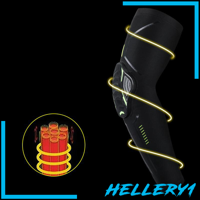 1 [Hellery1] Set 2 Miếng Đệm Bảo Vệ Khuỷu Tay Đầu Gối / Khuỷu Tay / Đầu Gối Màu Đen Size XL