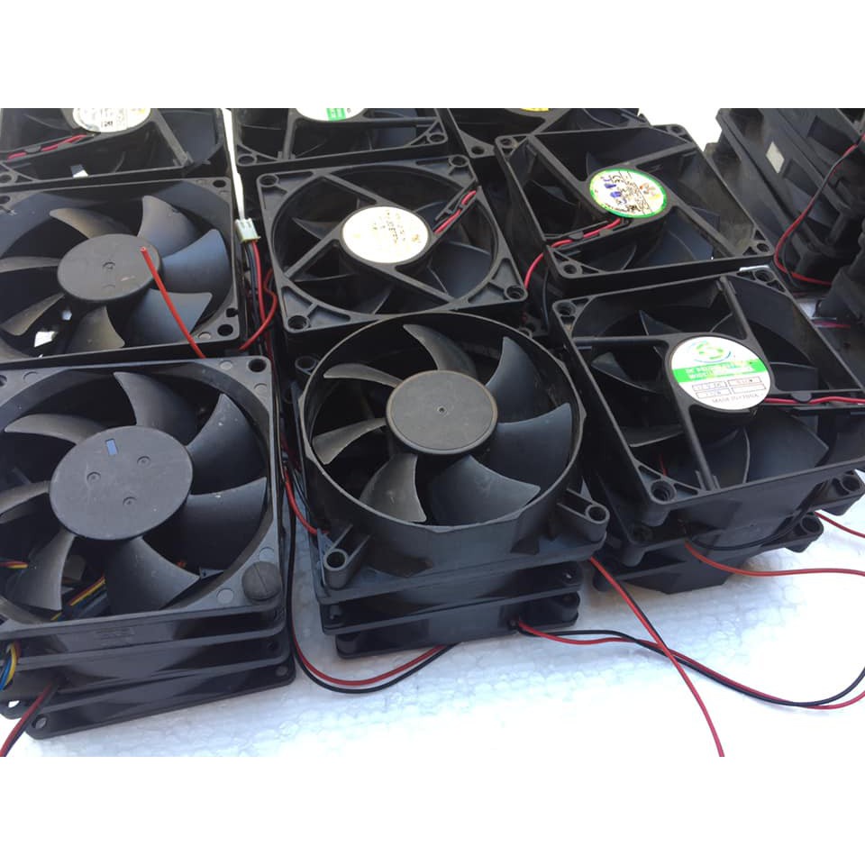 ∋Combo 100 cái quạt fan 8 8x8x2Cm 12V | BigBuy360 - bigbuy360.vn