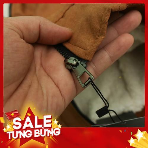 Áo khoác Da lộn lịch lãm phong cách lót lông cừu - Hàng nhập khẩu