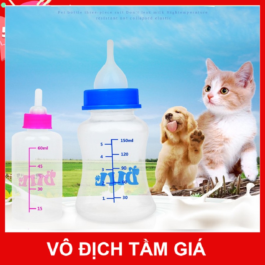 BÌNH SỮA GIÀNH CHO CHÓ MÈO CON 60ML - BÌNH BÚ CHO CHÓ SƠ SINH