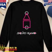 Áo trò chơi con mực Squid game  FREESHIP  Áo squid game có đủ size dài tay