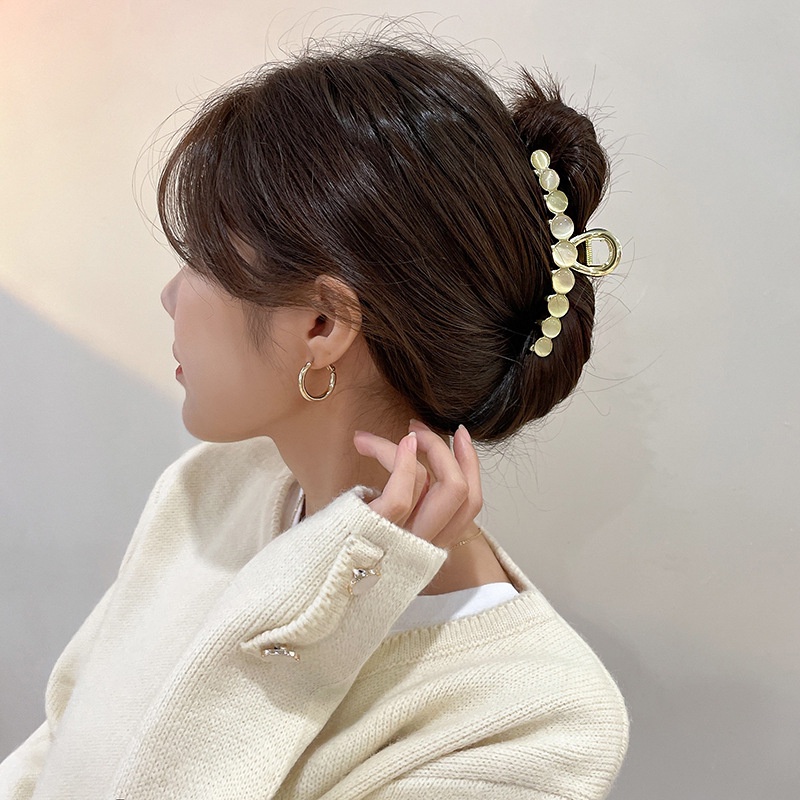 Kẹp Tóc Hình Cá Mập Đính Đá Opal Thời Trang Cho Nữ