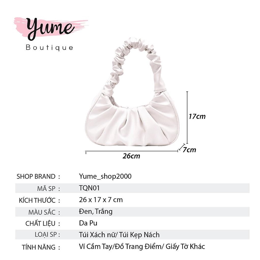 Túi Nữ Da Mềm Kẹp Nách Quai Nhúm Tiểu Thư TQN01