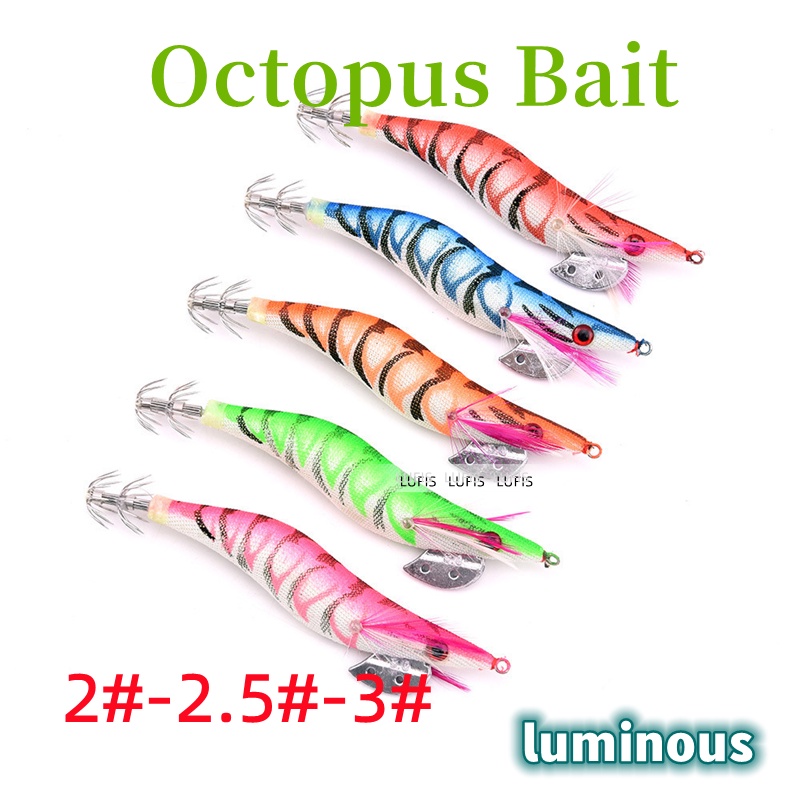 Cá Biển 2.0# 2.5# 3.0# Mồi Câu Cá Giả Hình Bạch Tuộc